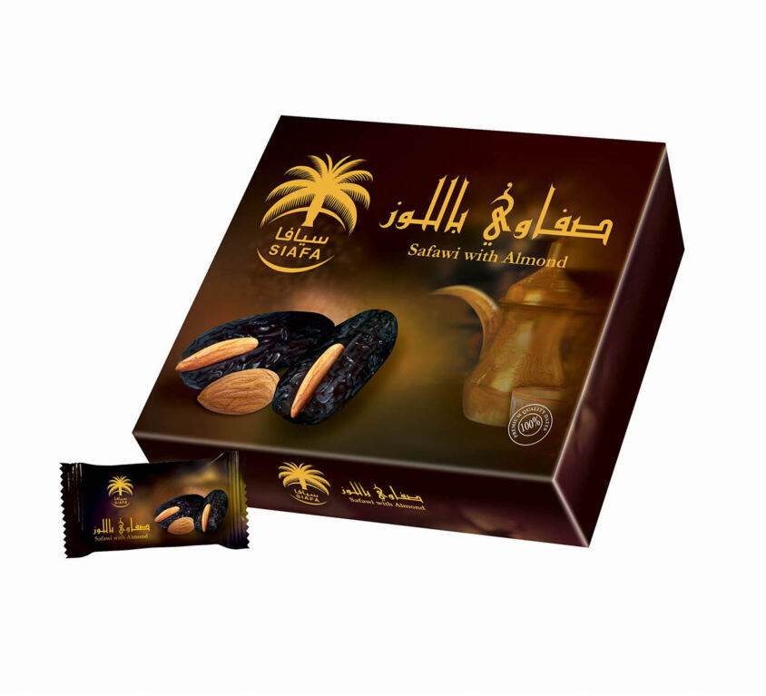 تمر صفاوي محشي باللوز 300 جرام