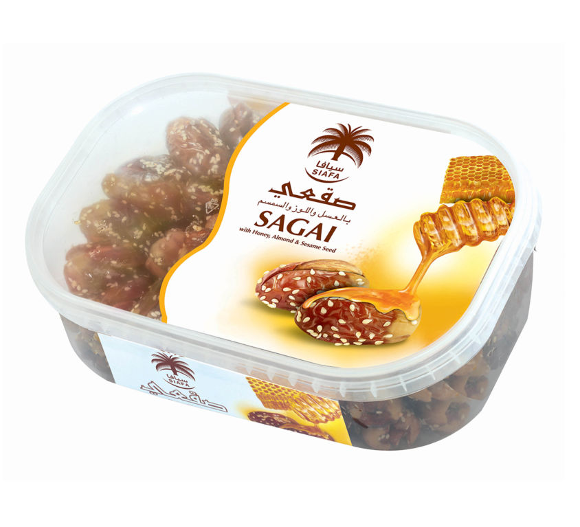 تمر صقعي بالعسل و السمسم محشو باللوز 800 جرام